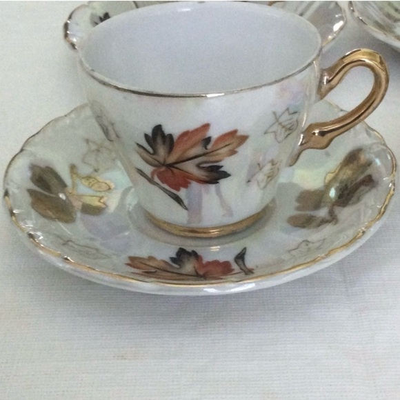 Vintage Sterling China Demitasse cups & Saucers Set of Four no cracks or chips - Picture 6 of 6